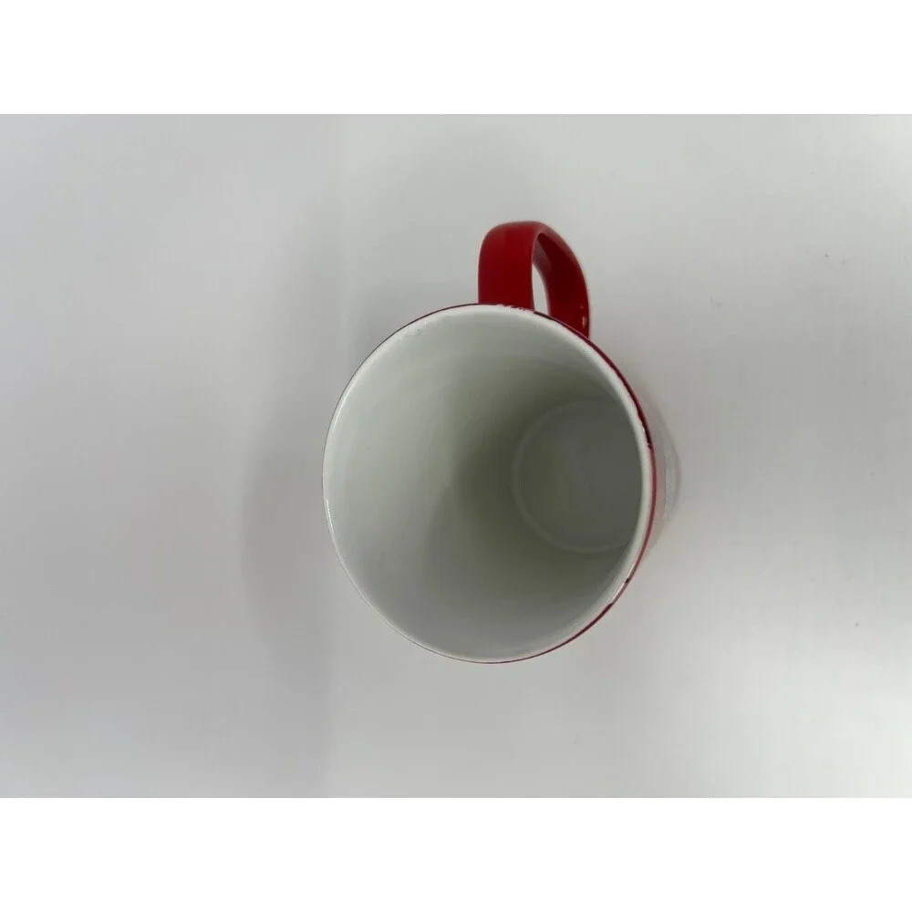 Starbucks 2014 Holiday Red Ceramic Coffee Mug 16 oz Tall Christmas Cup